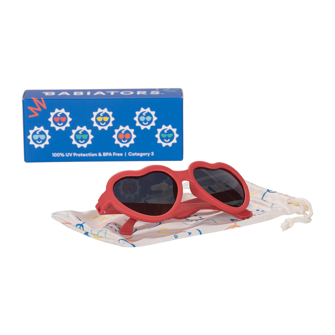 Babiators Original Heart Sunglasses - Candy Apple