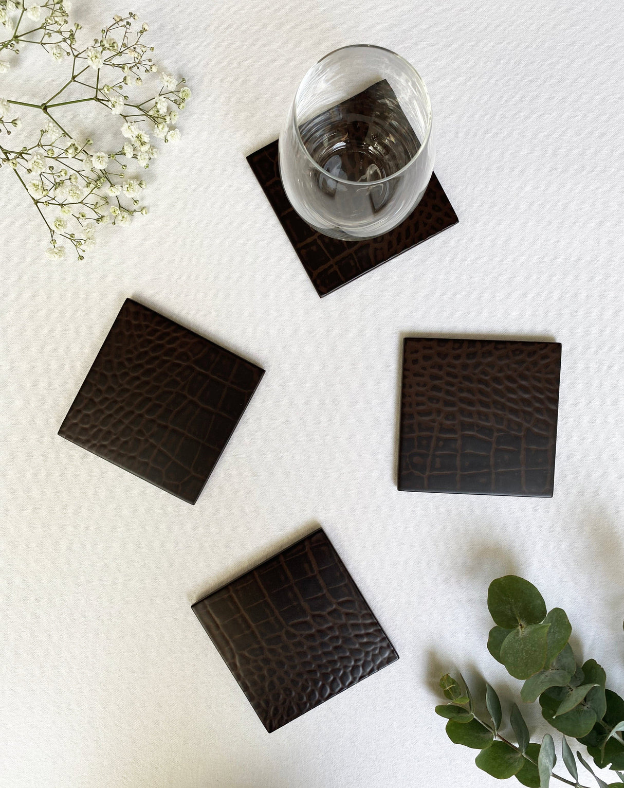 Coaster - Faux Vintage Croc