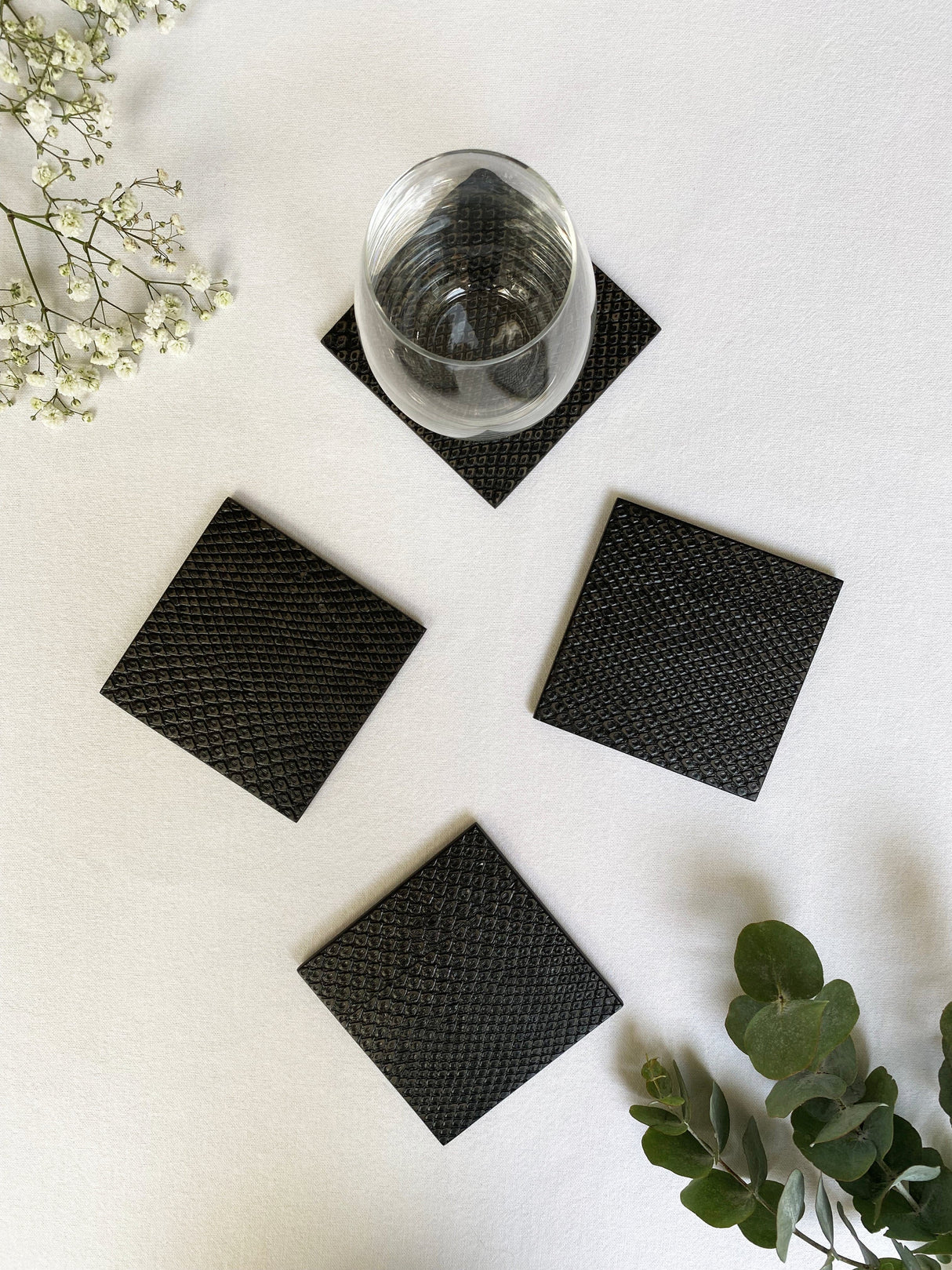 Coastbox Clear - Faux Boa Charcoal