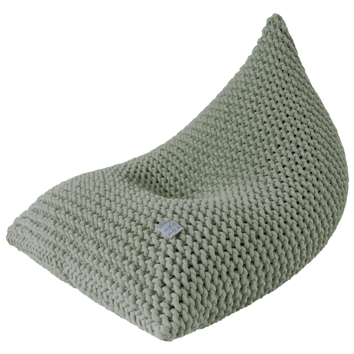 Chunky Knitted Bean Bag | LIGHT OLIVE