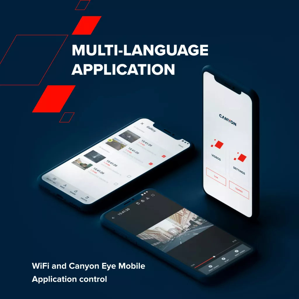 DashCam CND-DVR25 with Wi-Fi