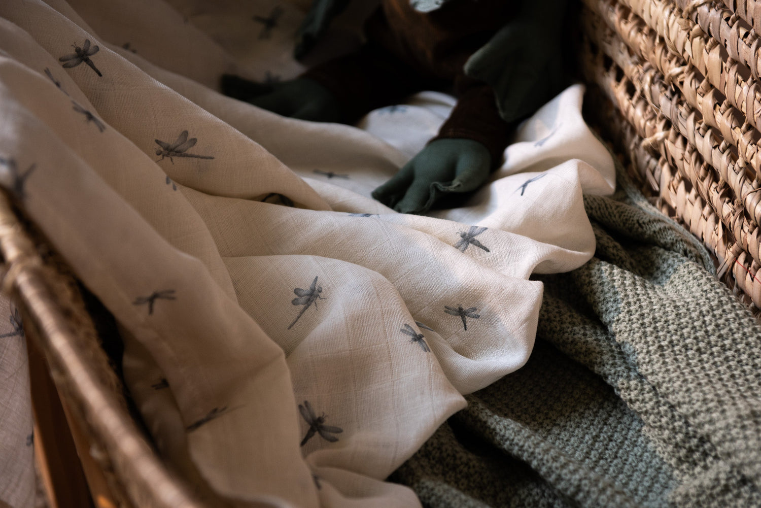 Muslin Swaddle Blanket (Large) - Waterside