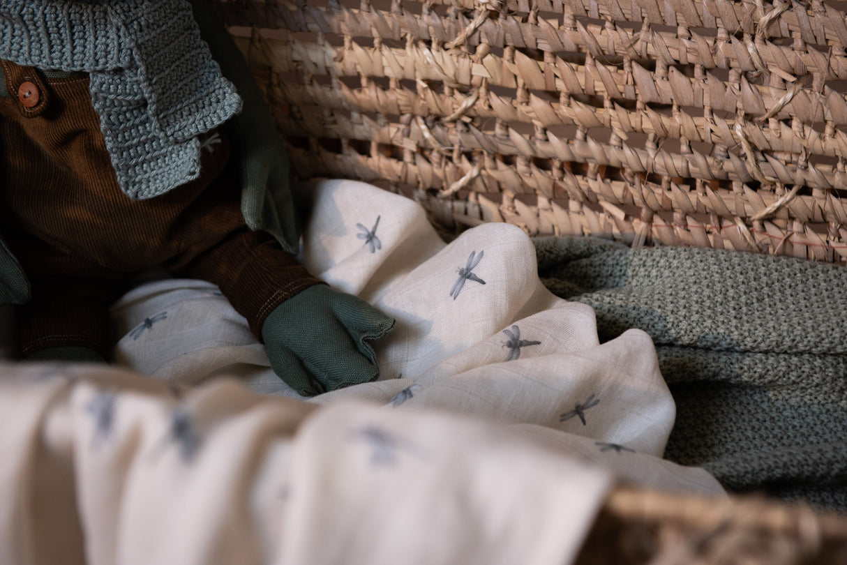 Muslin Swaddle Blanket (Large) - Waterside