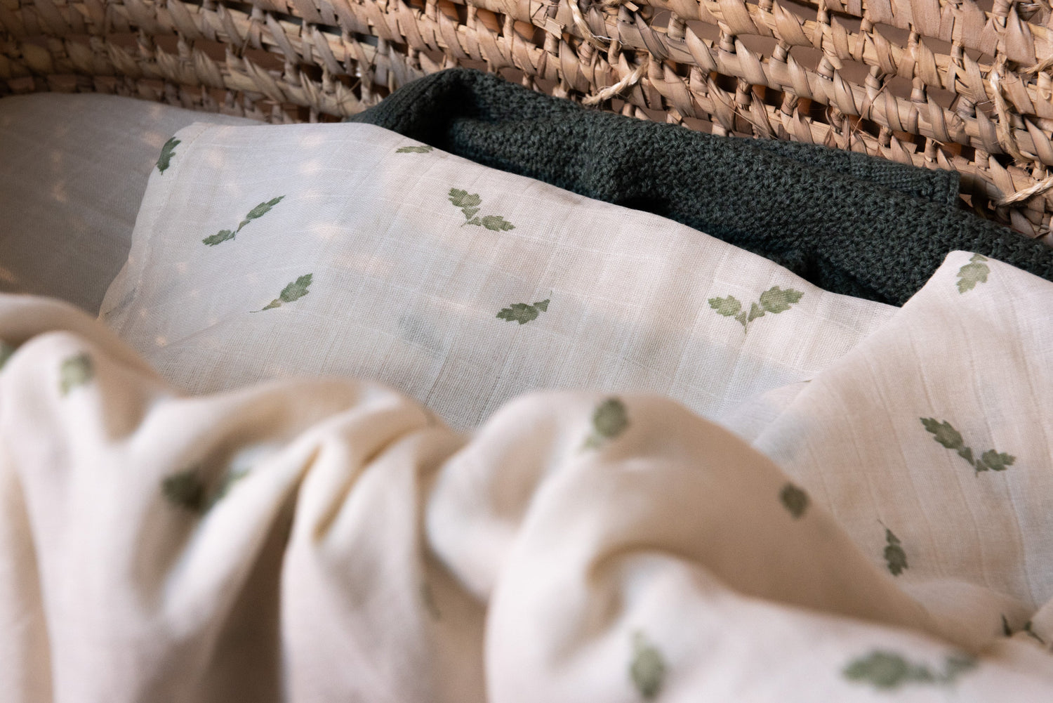 Muslin Swaddle Blanket (Large) - Woodland
