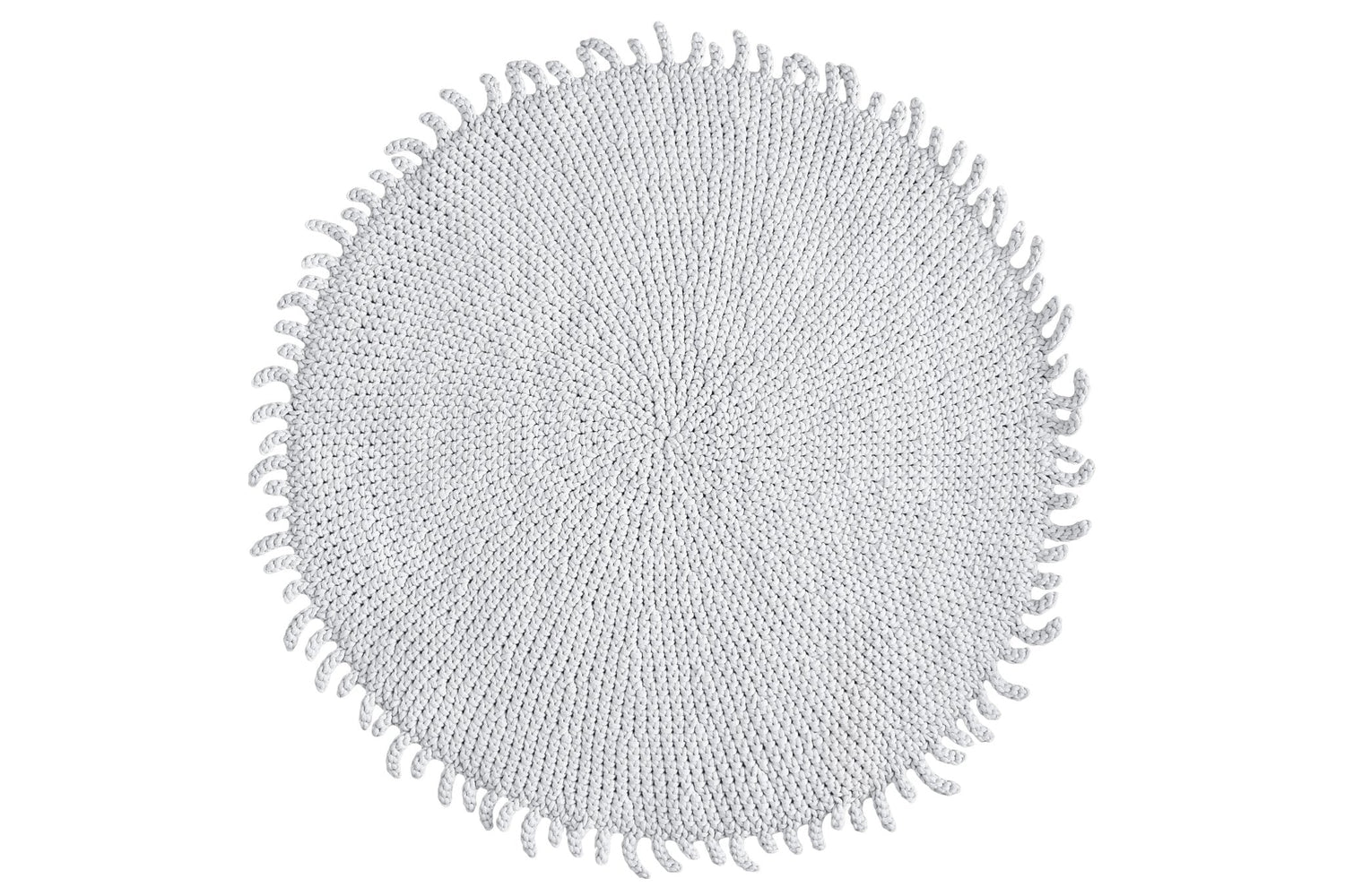 Crochet Rug SUN | LIGHT GREY