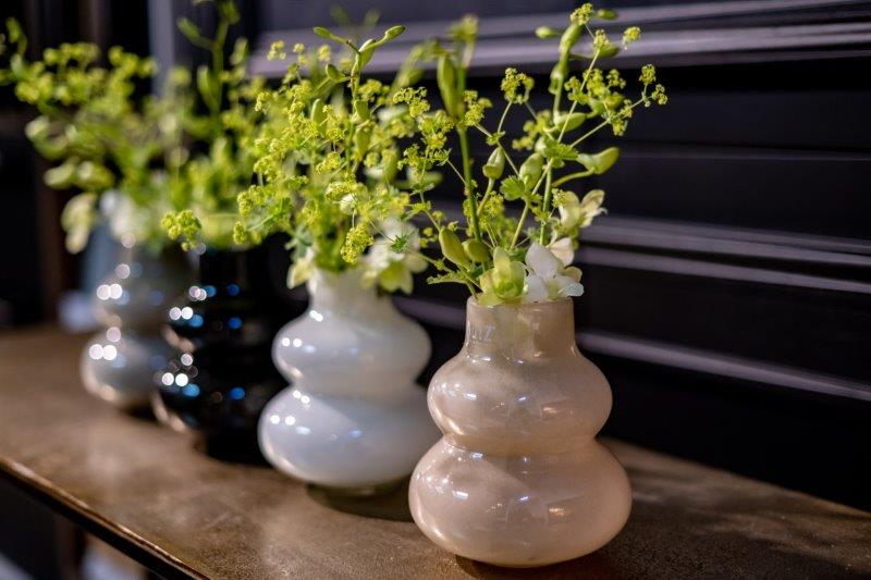 VASE SKRZYSZOW S- H16 D14 cm - BEIGE