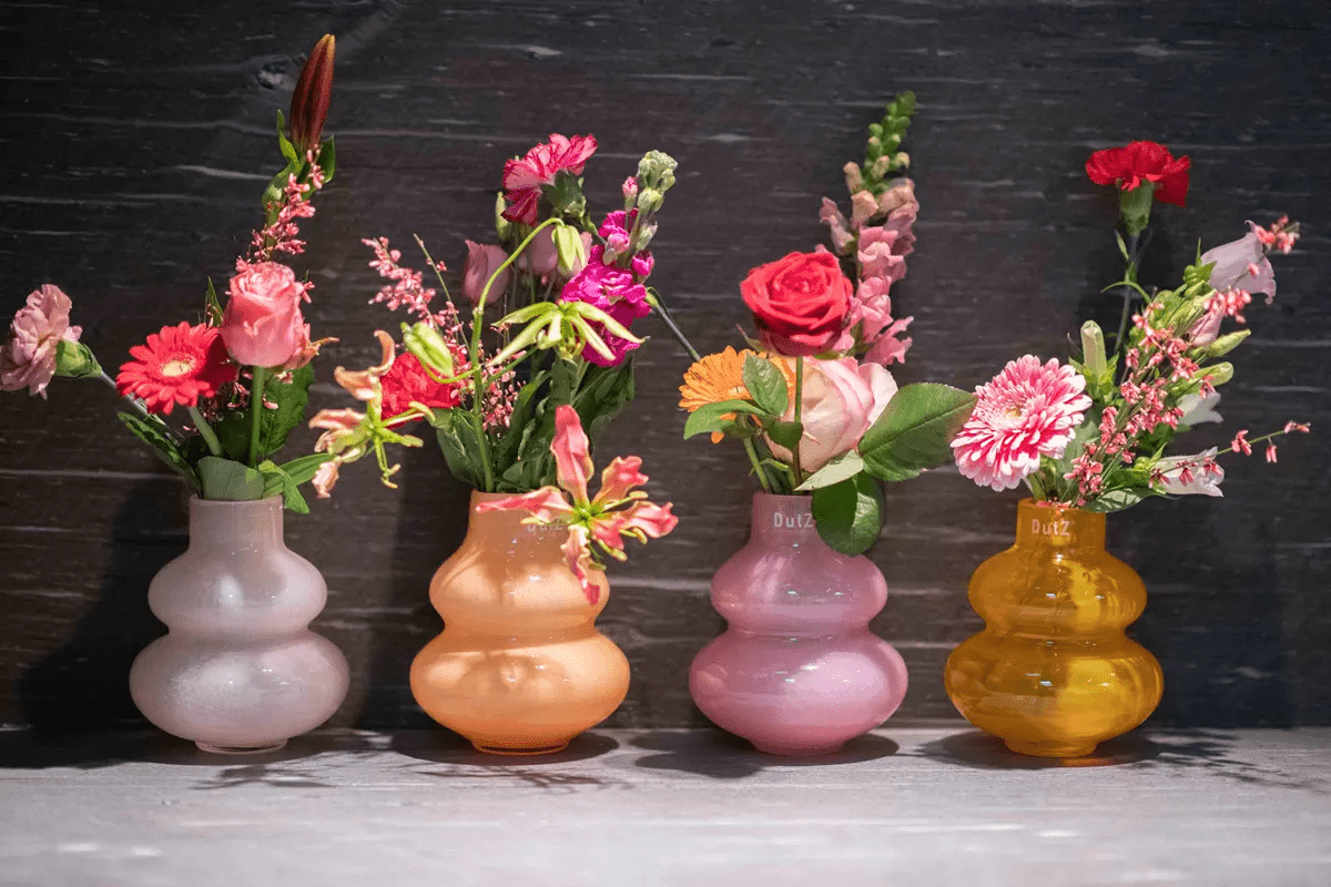 VASE SKRZYSZOW S- H16 D14 cm - BEIGE