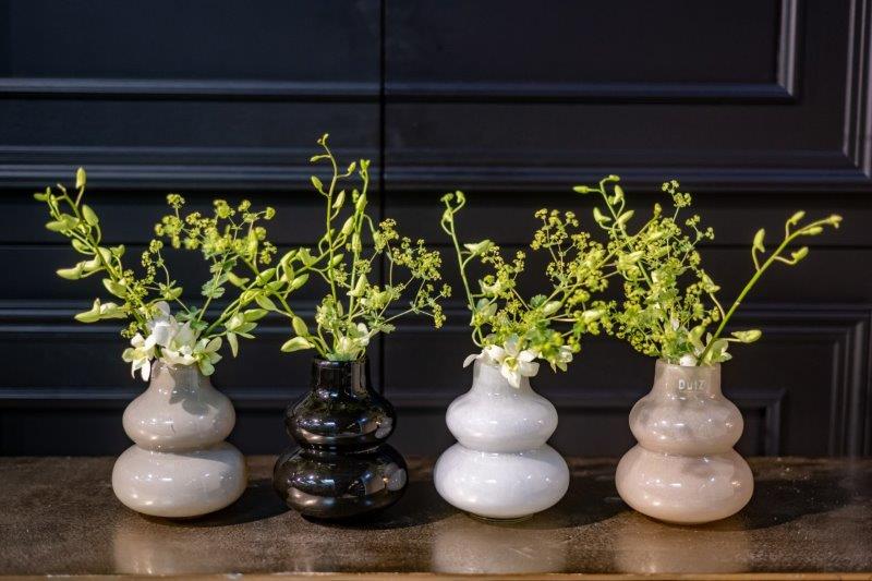 VASE SKRZYSZOW S- H16 D14 cm - BEIGE