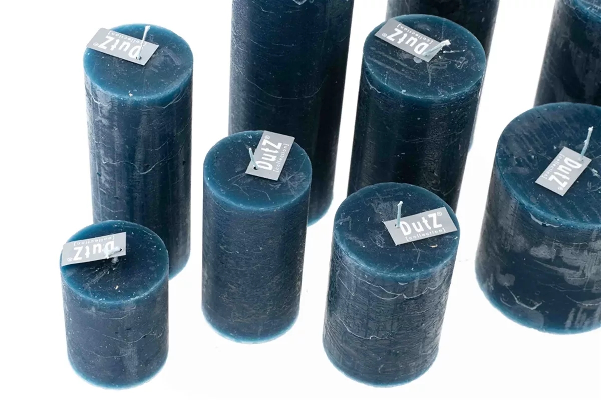 LUXURY RUSTIC CANDLE - NAVY BLUE