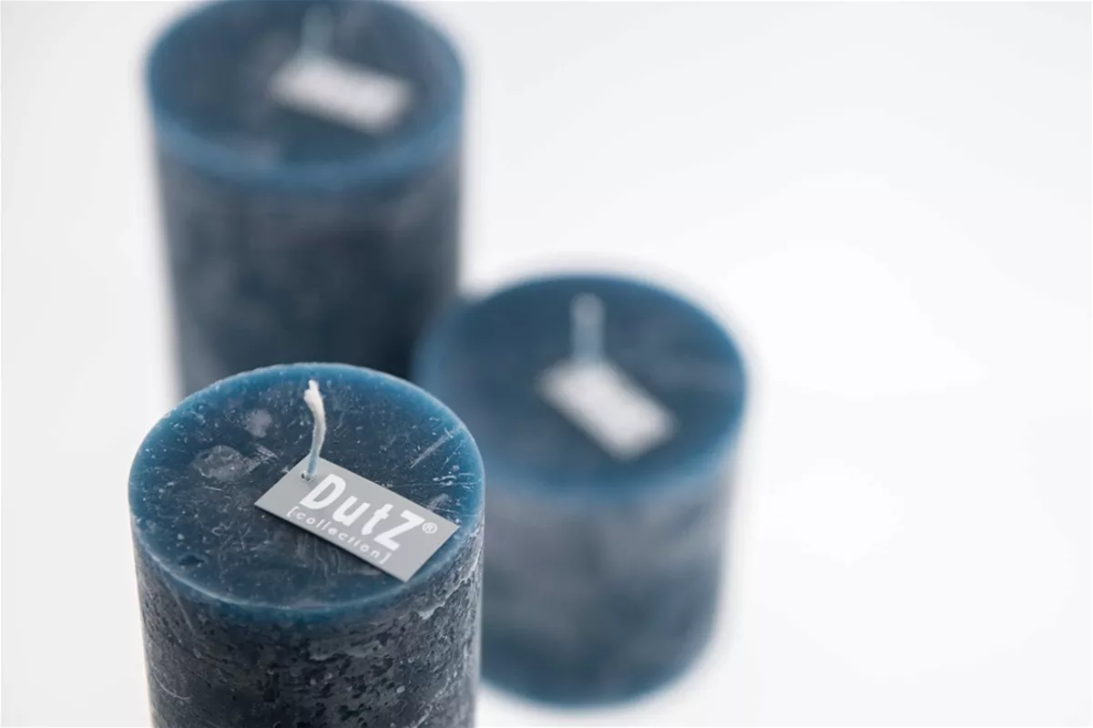 LUXURY RUSTIC CANDLE - NAVY BLUE