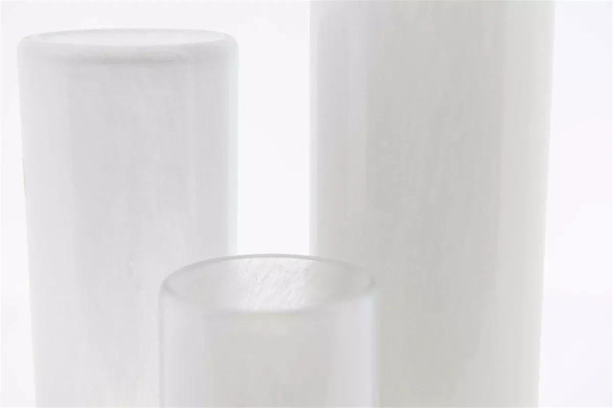 CYLINDER Vase - H25 D6.5 cm - WHITE Colour by DutZ