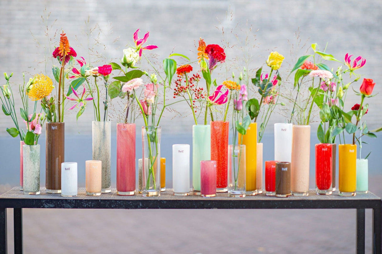 CYLINDER Vase - H25 D6.5 cm - WHITE Colour by DutZ