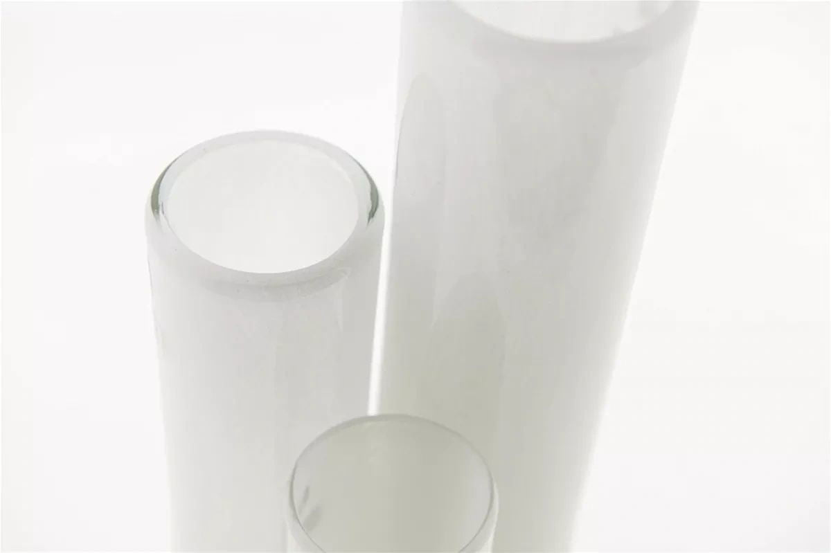 CYLINDER Vase - H25 D6.5 cm - WHITE Colour by DutZ