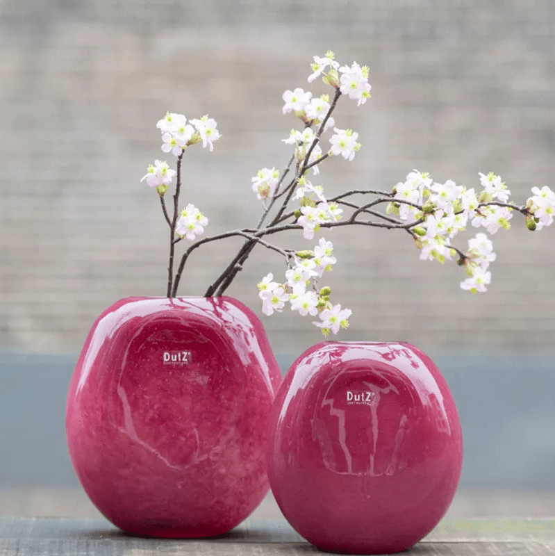 Vase Decor OVALI - RED Bubbles