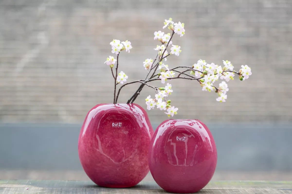 Vase Decor OVALI - RED Bubbles