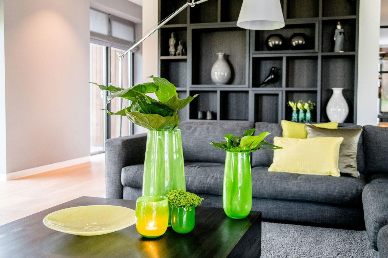 VASE ROBERT -  H50 D14 cm - JUNGLE GREEN Colour by DutZ