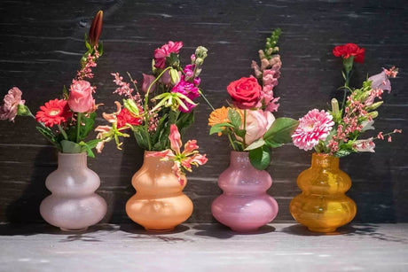 VASE SKRZYSZOW S- H16 D14 cm - FLAMINGO