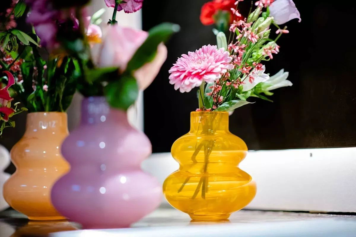 VASE SKRZYSZOW S- H16 D14 cm - FLAMINGO