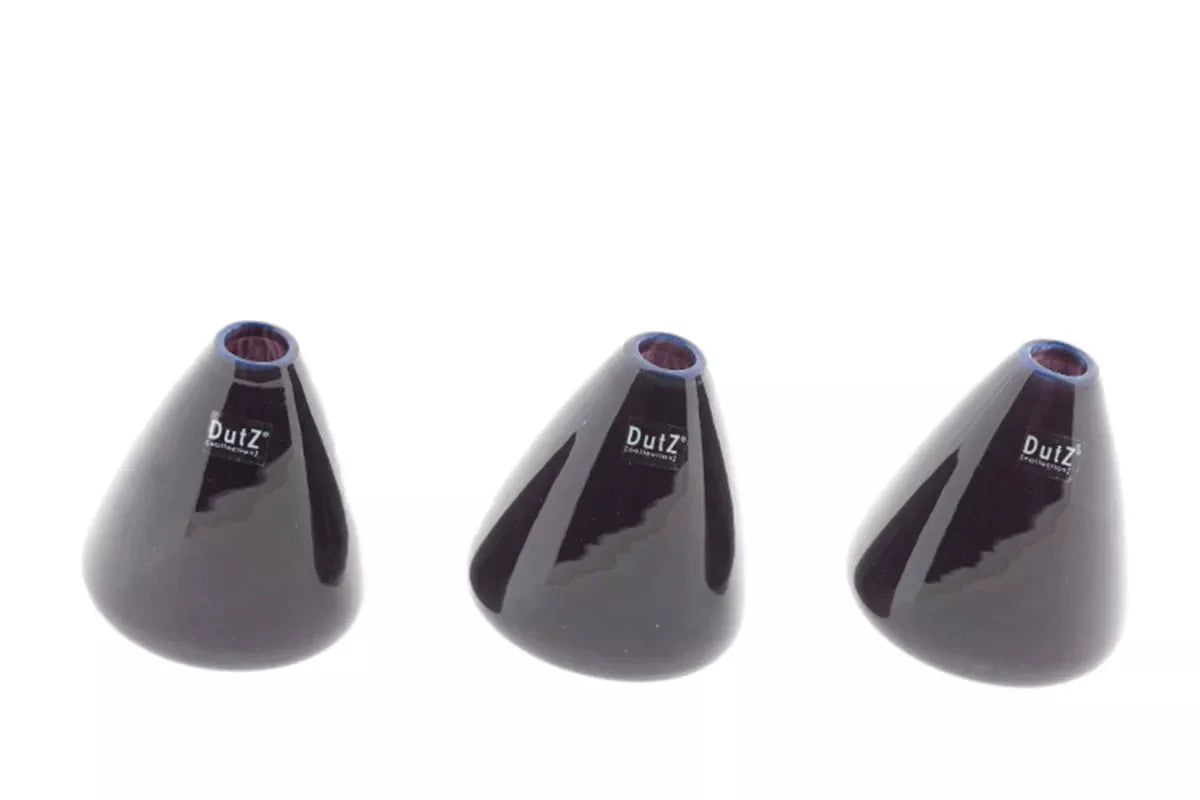 TUMBLING VASE - H12 D10 cm - PLUM