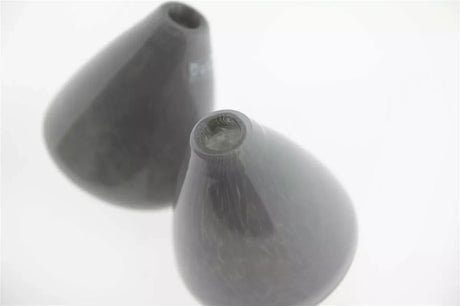 TUMBLING VASE - H12 D10 cm - GREY
