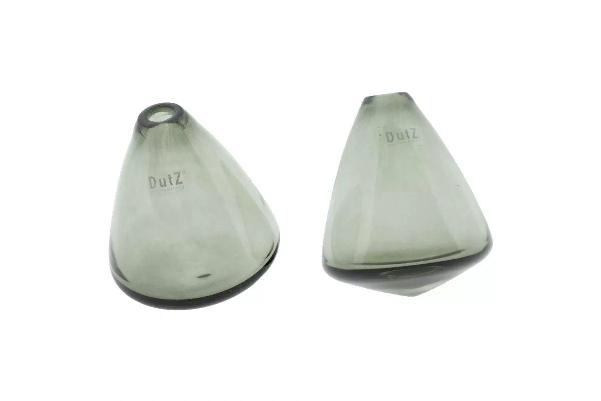 TUMBLING VASE - H12 D10 cm - SMOKE