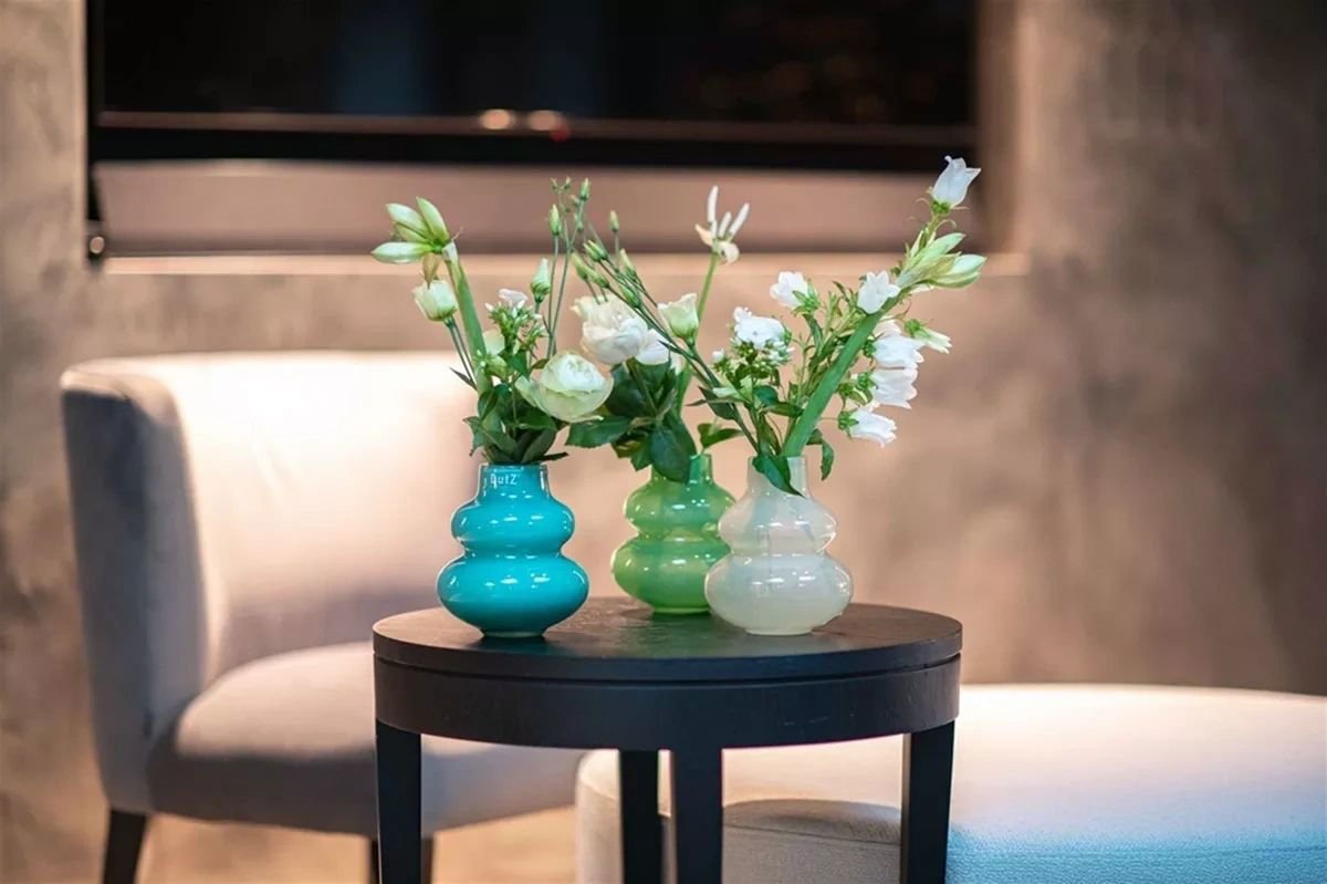 VASE SKRZYSZOW S- H16 D14 cm - SMOKE