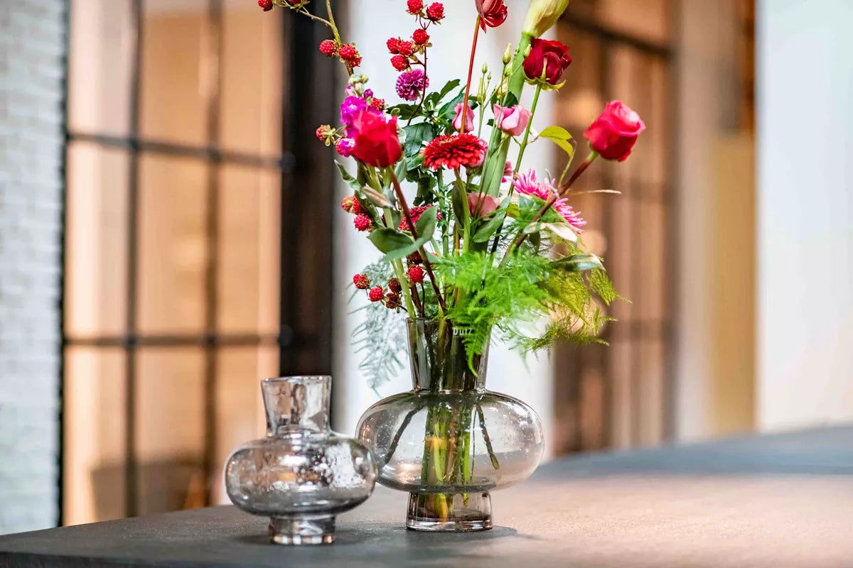 Vase MODEST - H27 D24 cm - GREY BUBBLES by DutZ