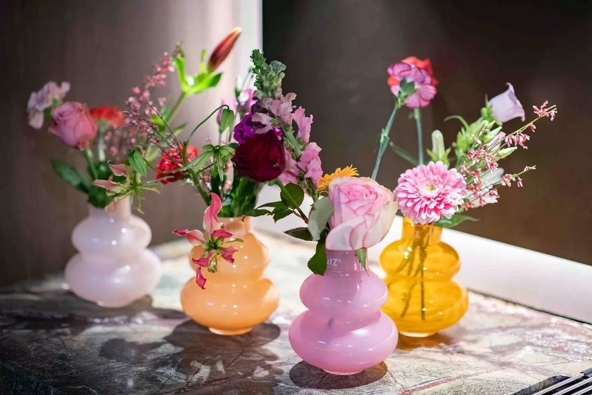 VASE SKRZYSZOW S - H16 D14 cm - ORANGE