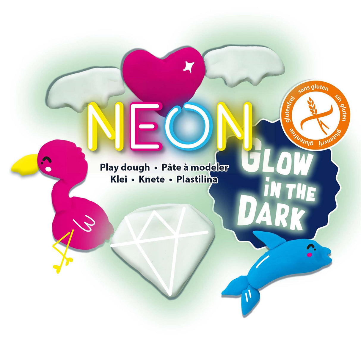 Dough - Neon and Glow in the Dark Dough (4x90g)