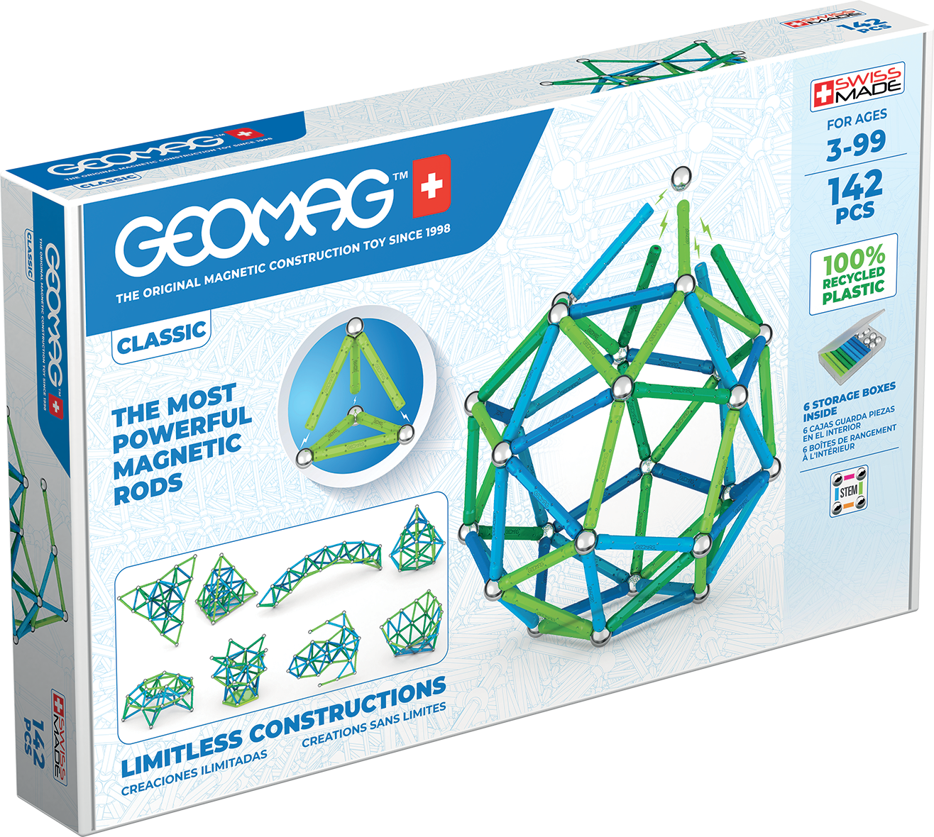 Geomag Classic 142 Pieces Set