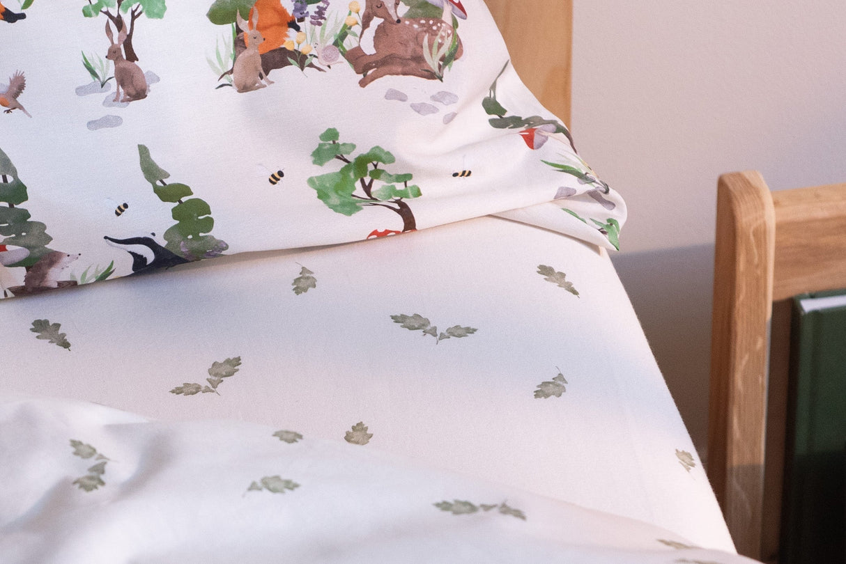 Fitted Bed Sheet - Woodland