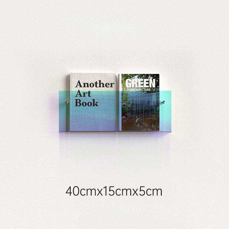 Floating Acrylic Magazine Holder