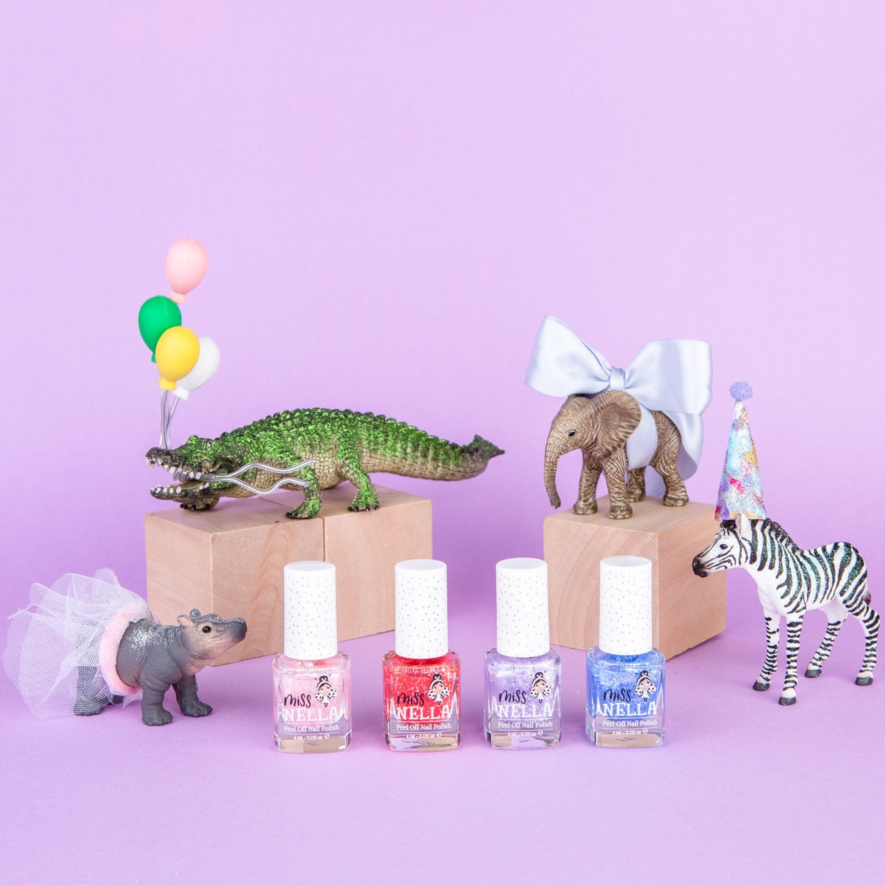 Safari Collection 4-Pack Kids' Nail Polish Set