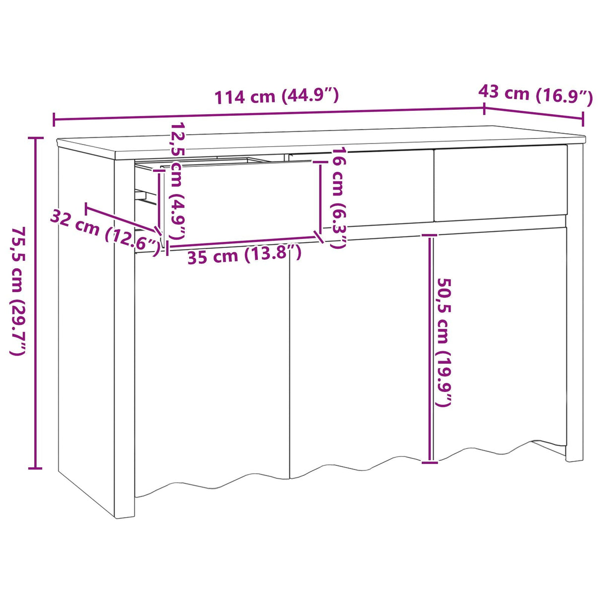 Drammen Oakwood Sideboard