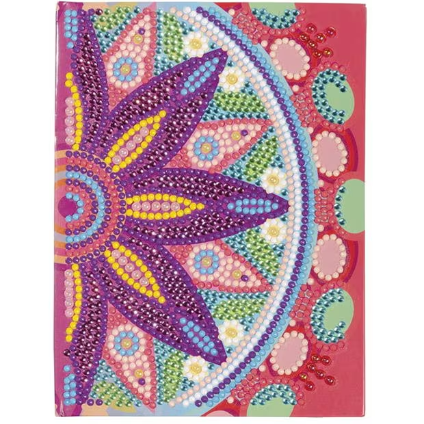 Diamond Paint Notebook Flower Mandala Pink