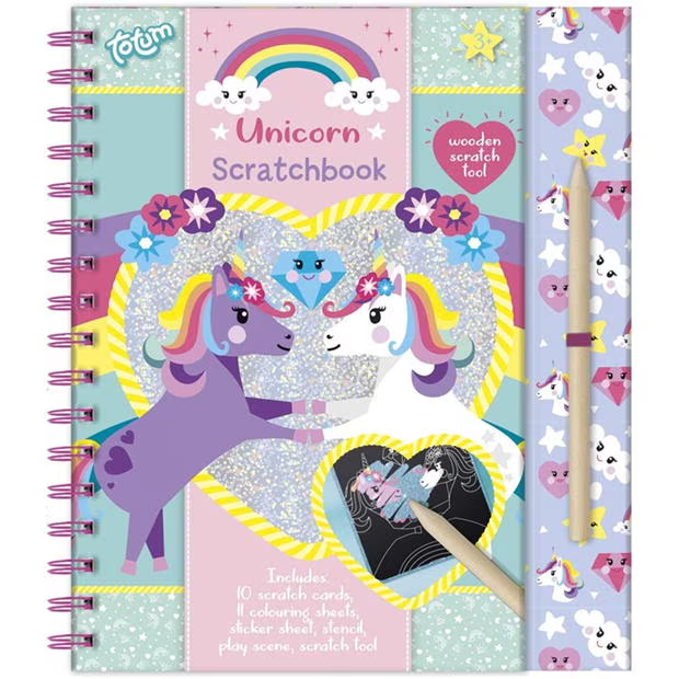 Unicorn Scratch Book