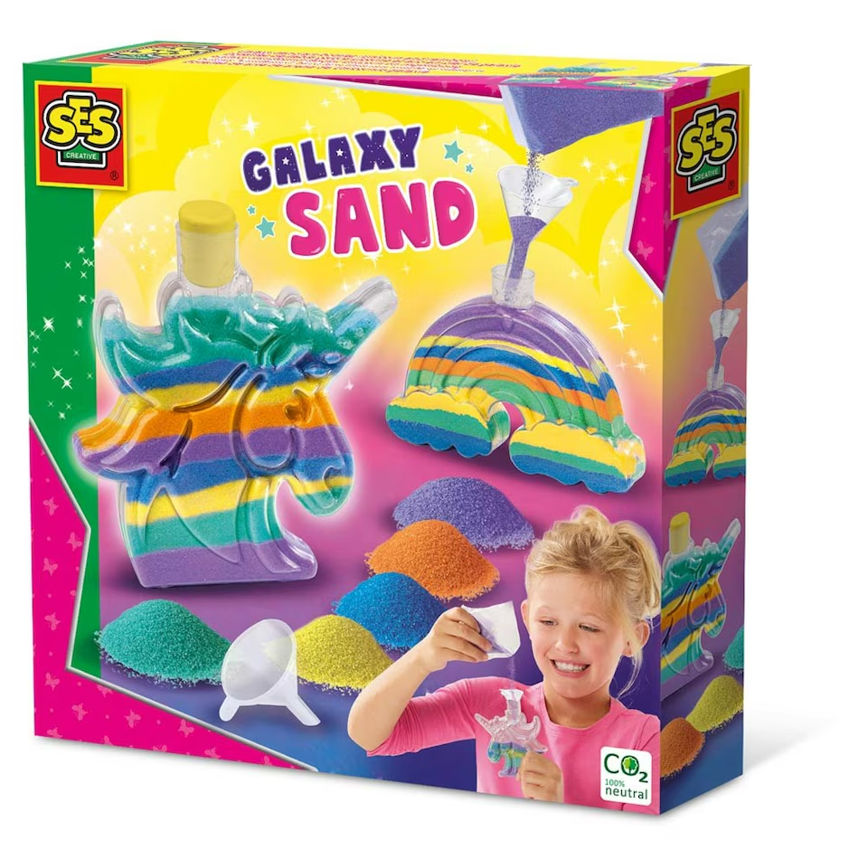 Galaxy Sand Art Bottles Unicorn and Rainbow