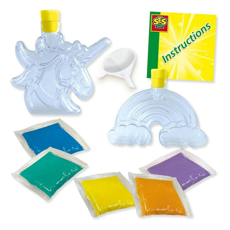 Galaxy Sand Art Bottles Unicorn and Rainbow