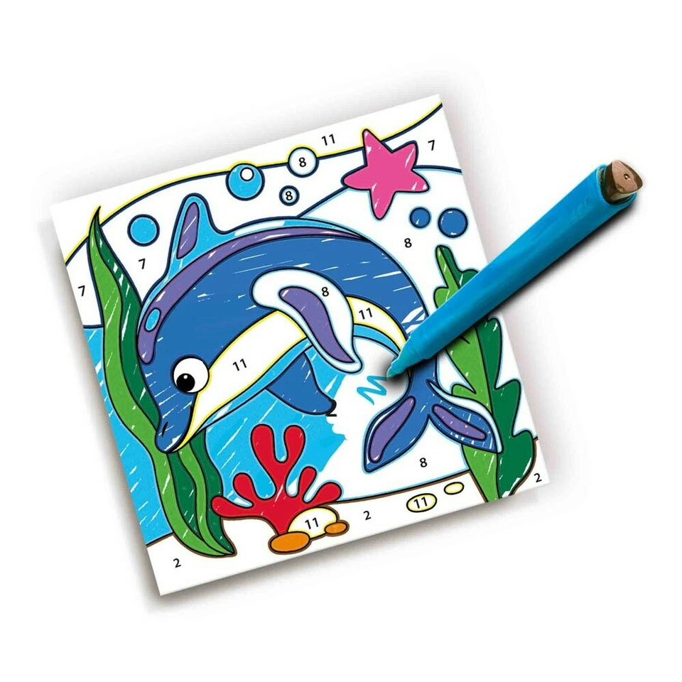 Colour by Numbers - Triangular Grip Colouring Pens