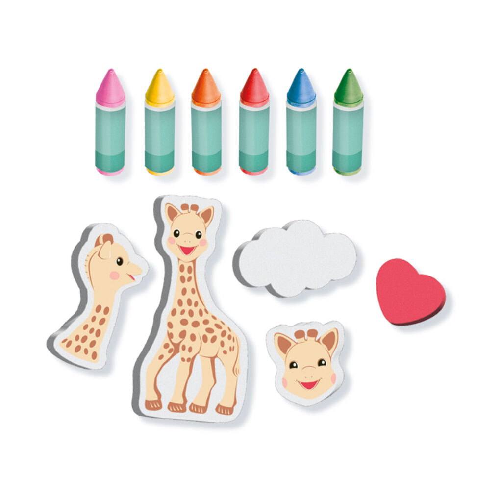 Sophie La Giraffe - Bath Crayons With Shapes