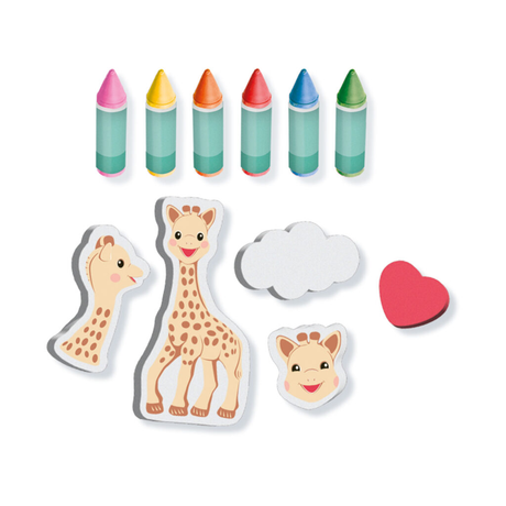 Sophie La Giraffe - Bath Crayons With Shapes