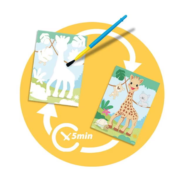 Sophie La Giraffe - Colouring With Water