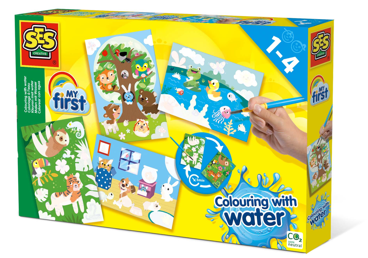 Colouring With Water - Hidden Animals