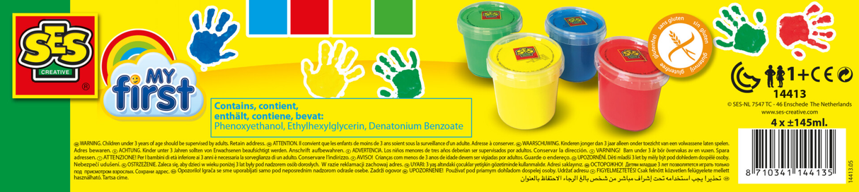 My First - Fingerpaint 4 Colours X 145ml