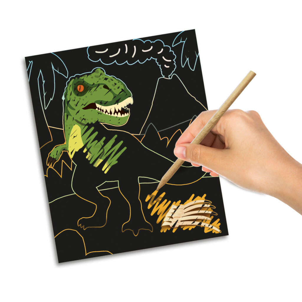 Glow in the Dark Scratch - Dinosaurs