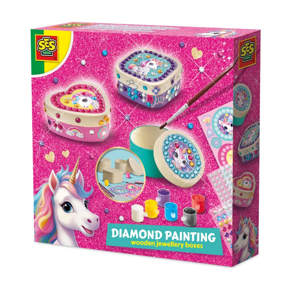 Unicorn - Diamond Painting Wooden Jewellery Boxes