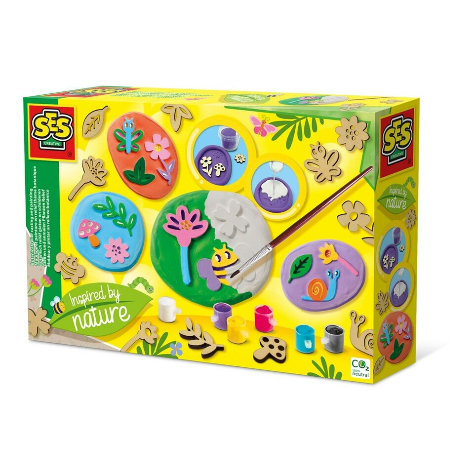 Botanical Relief Casting and Painting - Inspired by Nature