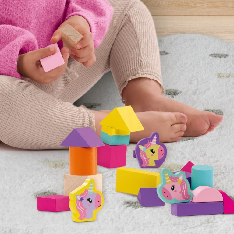 Wooden Building Blocks Unicorn 52pcs