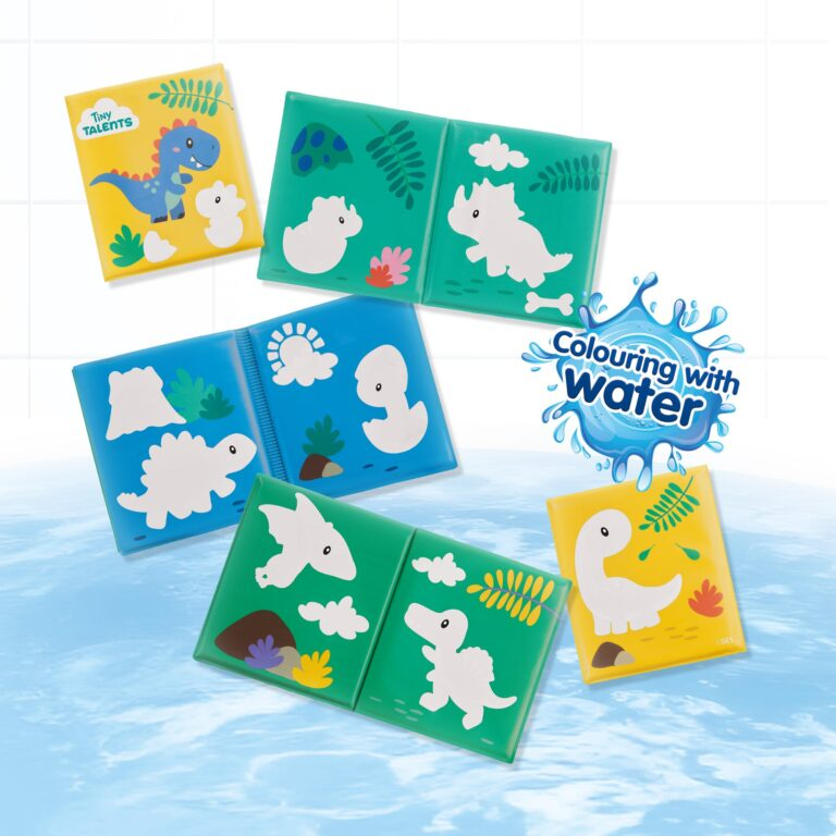 Bath Book - Colouring With Water Dinos