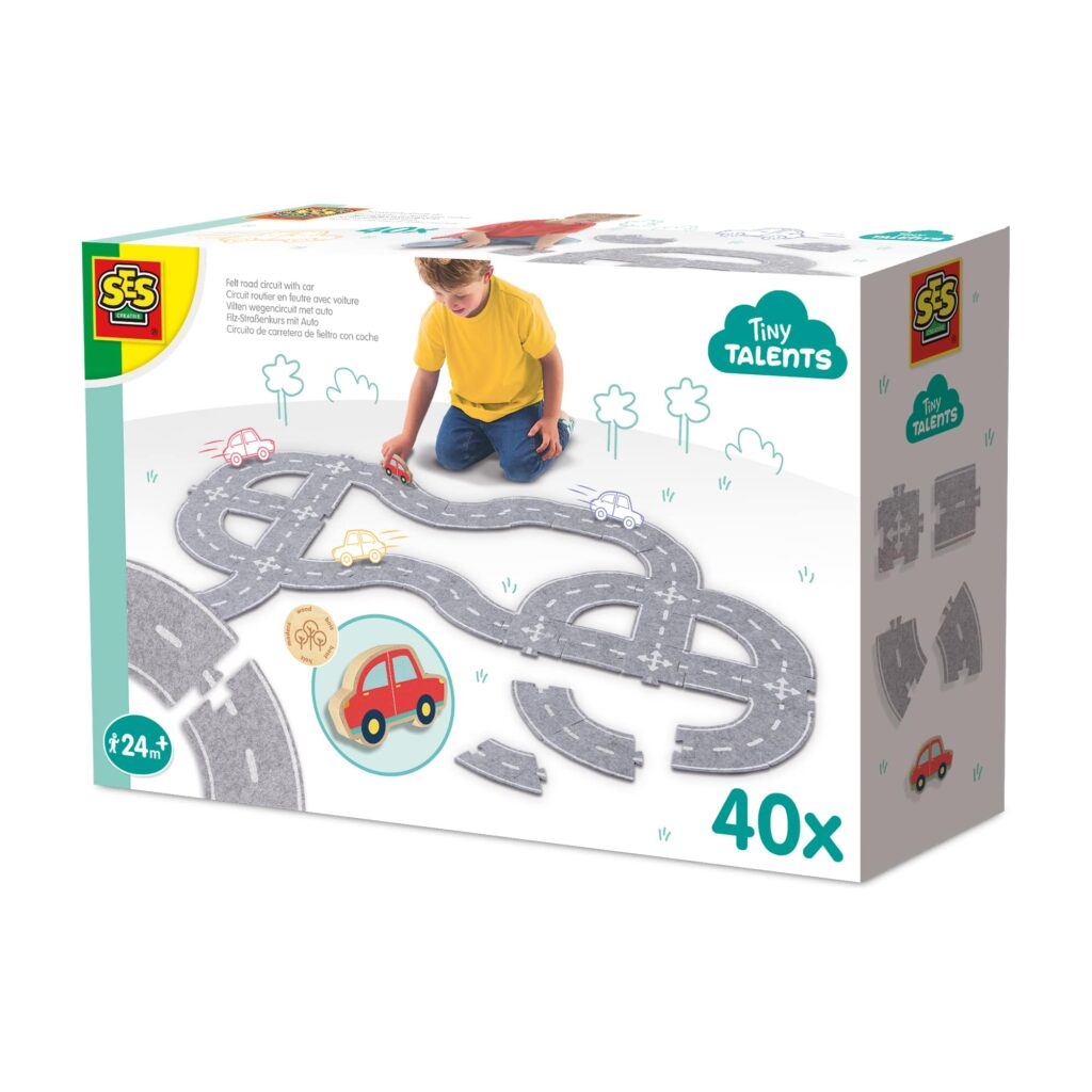Felt Road Circuit 40pcs With Car